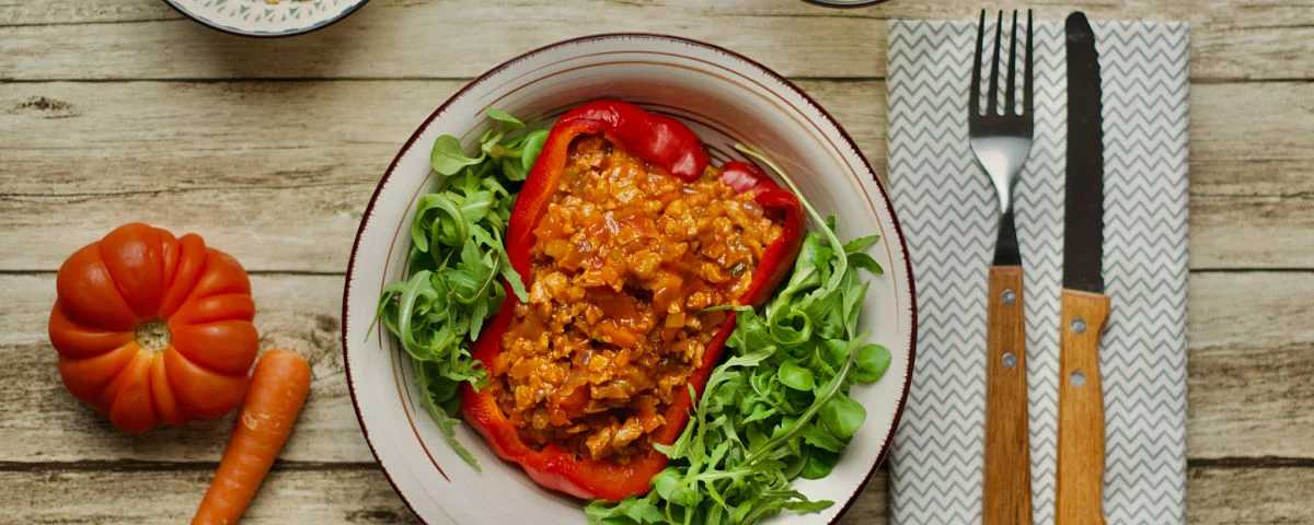 Recipe kit Red pepper stuffed with ragout
